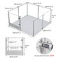Large Acrylic Dog Playpen 120x120x61CM 8 Panels Cage