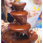 3-Tier Electric Chocolate Fondue Fountain Stainless Steel 0.9L
