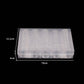 100PCS Clear Plastic Coin Holder Storage Box 20-30mm