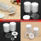 100PCS Clear Plastic Coin Holder Storage Box 20-30mm