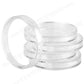 100pcs 46mm Clear Plastic Coin Holder Capsules Storage Box