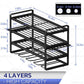 4-Layer Heavy Duty Drill Holder Wall Mount Tool Rack Organizer,