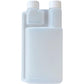 10-Pack 250ml Plastic Twin Chamber Bottles, Tamper Evident Cap