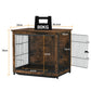 Medium Wooden Dog Crate Kennel 80.5x59x70cm End Table Nightstand