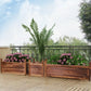 Small Raised Garden Bed 30x30x33/38cm Wooden Planter Box