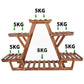 Wooden 6 Tier Plant Stand A-Frame Flower Pot Display Organizer