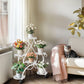 Movable Metal Plant Stand Garden Cart Indoor/Outdoor Decor