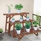 Pine Wood 3pcs Plant Stand Ladder Garden Flower Display