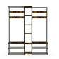 Corner Coat Stand with Shoe Bench Metal & MDF Organizer