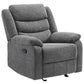 Fabric glider recliner