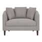 Accent Chair with Storage Ottoman