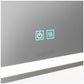 Aurea integrated led plug in wall mirror