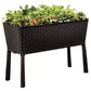 Dark Brown Easy Grow Planter Bed Brown with Water Gauge and Drainage System