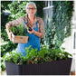 Dark Brown Easy Grow Planter Bed Brown with Water Gauge and Drainage System