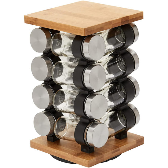 Spice Rack Organizer with 12 Pieces Jars for Kitchen