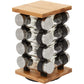 Spice Rack Organizer with 12 Pieces Jars for Kitchen