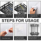 2 Pack Aluminum Adhesive Shower Caddy Corner Shelf Storage Rack for Bathroom