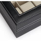 Black PU Leather Watch Organizer Display Storage Box Cases for Men & Women (12 slots)