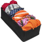 4 Pack Foldable Drawer Dividers Storage Boxes (Black)