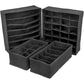 4 Pack Foldable Drawer Dividers Storage Boxes (Black)