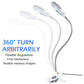 Lighting LED 8X Magnifying Lamp with Metal Clamp 360&deg; Flexible Gooseneck and USB Plug Design for Tattoo, Manicure and Reading