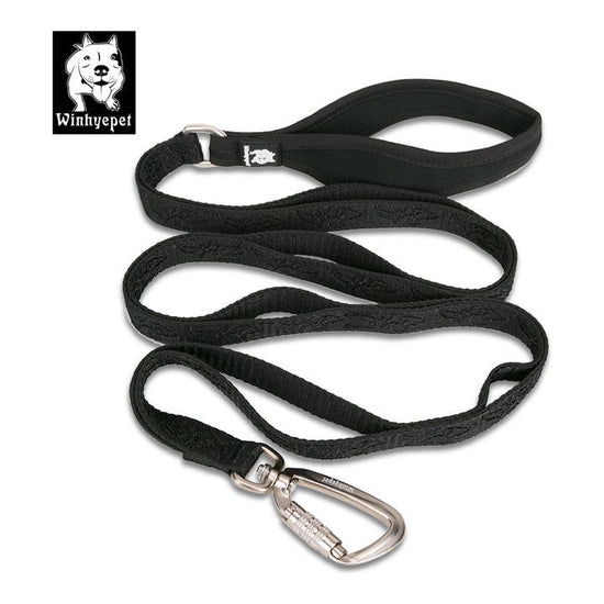 Whinyepet leash black - M