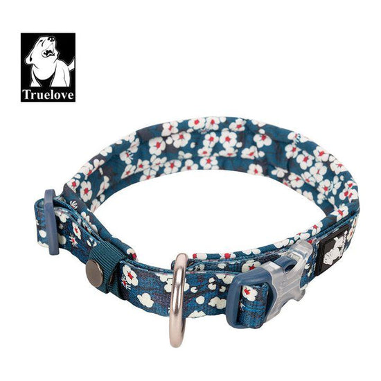 Floral Collar Saxony Blue M