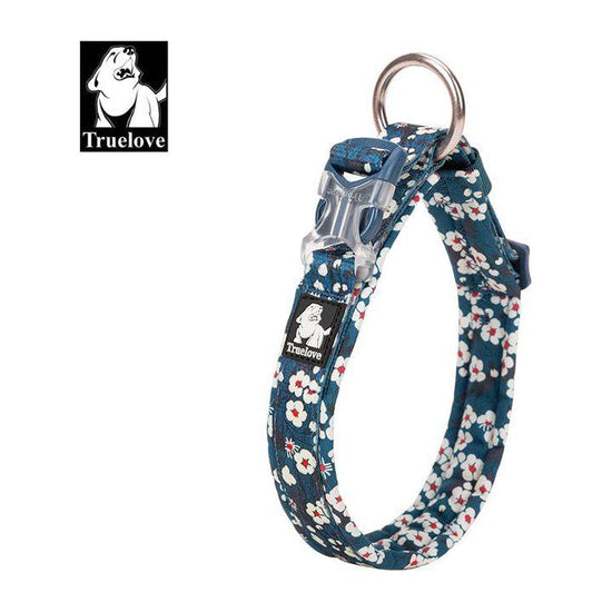 Floral Collar Saxony Blue M