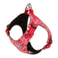 Floral Doggy Harness Red L