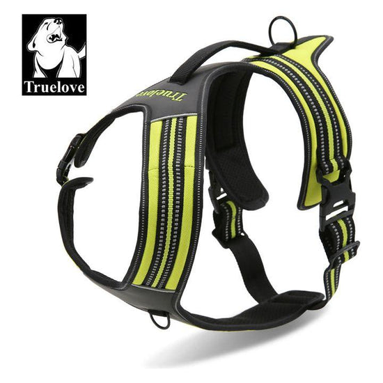 Reflective Heavy Duty Harness Neon Yellow L