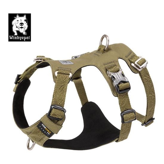 Whinhyepet Harness Army Green S