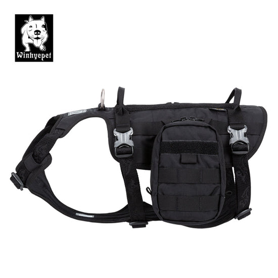 Whinhyepet Military Harness Black L