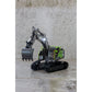 1:18 Scale 13-Channel Alloy Remote Control Excavator Construction Vehicle with Lights, Sound and Steam