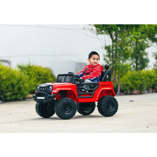 Jeep Inspired Remote Controlled Ride-on Electric Car (Red)