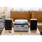 Audio Home Entertainment System (Black) Turntable, CDs, Vinyl, Wireless Streaming & More
