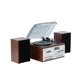 Audio Home Entertainment System (Brown) Turntable, CDs, Vinyl, Wireless Streaming & More