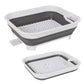 Collapsible Dish Rack with Utensil Section Space-Saving Drying Rack for Compact Kitchens & Camping