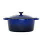 26cm Enamelled Cast Iron French Oven Casserole (4.7L) - Blue