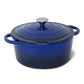 26cm Enamelled Cast Iron French Oven Casserole (4.7L) - Blue