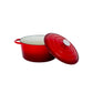 26cm Enamelled Cast Iron French Oven Casserole (4.7L) - Red