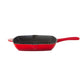 Enamelled Cast Iron Square Grill Pan (44 x 30 x 4.7 cm) - Red