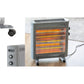 2200W Quartz Infrared Radiant Heater with Adjustable Thermostat and 2 Power Settings