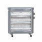 2200W Quartz Infrared Radiant Heater with Adjustable Thermostat and 2 Power Settings
