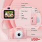 Kids Digital Dual Lens Camera, 4x Zoom and HD Video Recording (Pink)