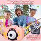 Kids Digital Dual Lens Camera, 4x Zoom and HD Video Recording (Pink)