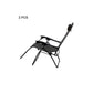 2 Pcs Zero Gravity Folding Reclining Chair (Black)