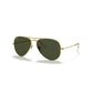 Aviator Classic Sunglasses in Gold and Green