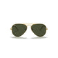Aviator Classic Sunglasses in Gold and Green