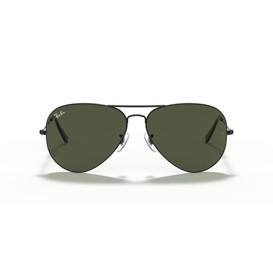 Aviator Large Metal II Sunglasses in Black and Green