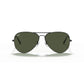 Aviator Large Metal II Sunglasses in Black and Green
